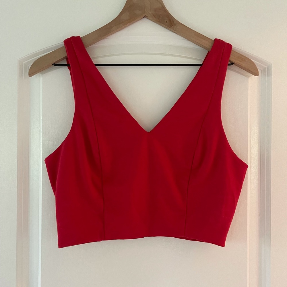 Forever 21 Red Crop Tank